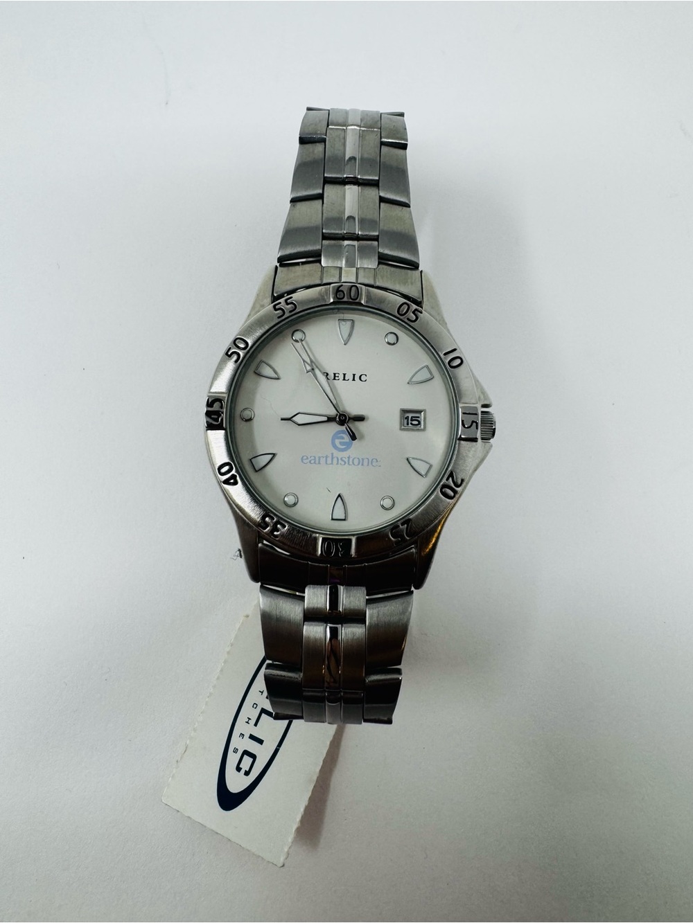 Relic Women's Stainless Steel Silver Watch with White Dial